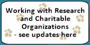 Working with Research and Charitable Organizations – see updates here